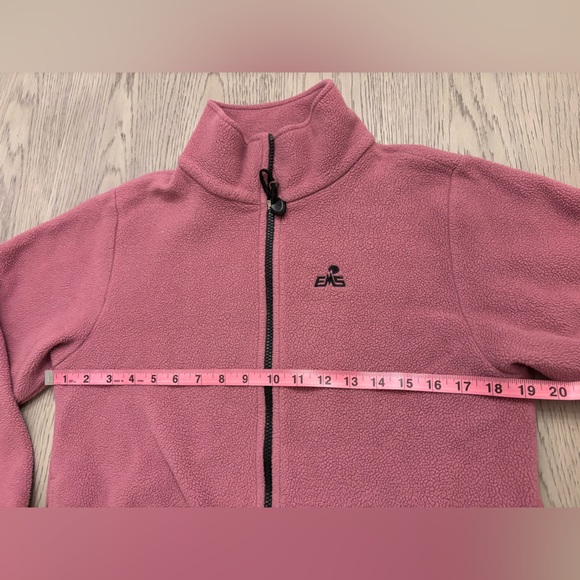 EMS Mauve Zip Up Fleece Jacket Size S - Picture 5 of 6